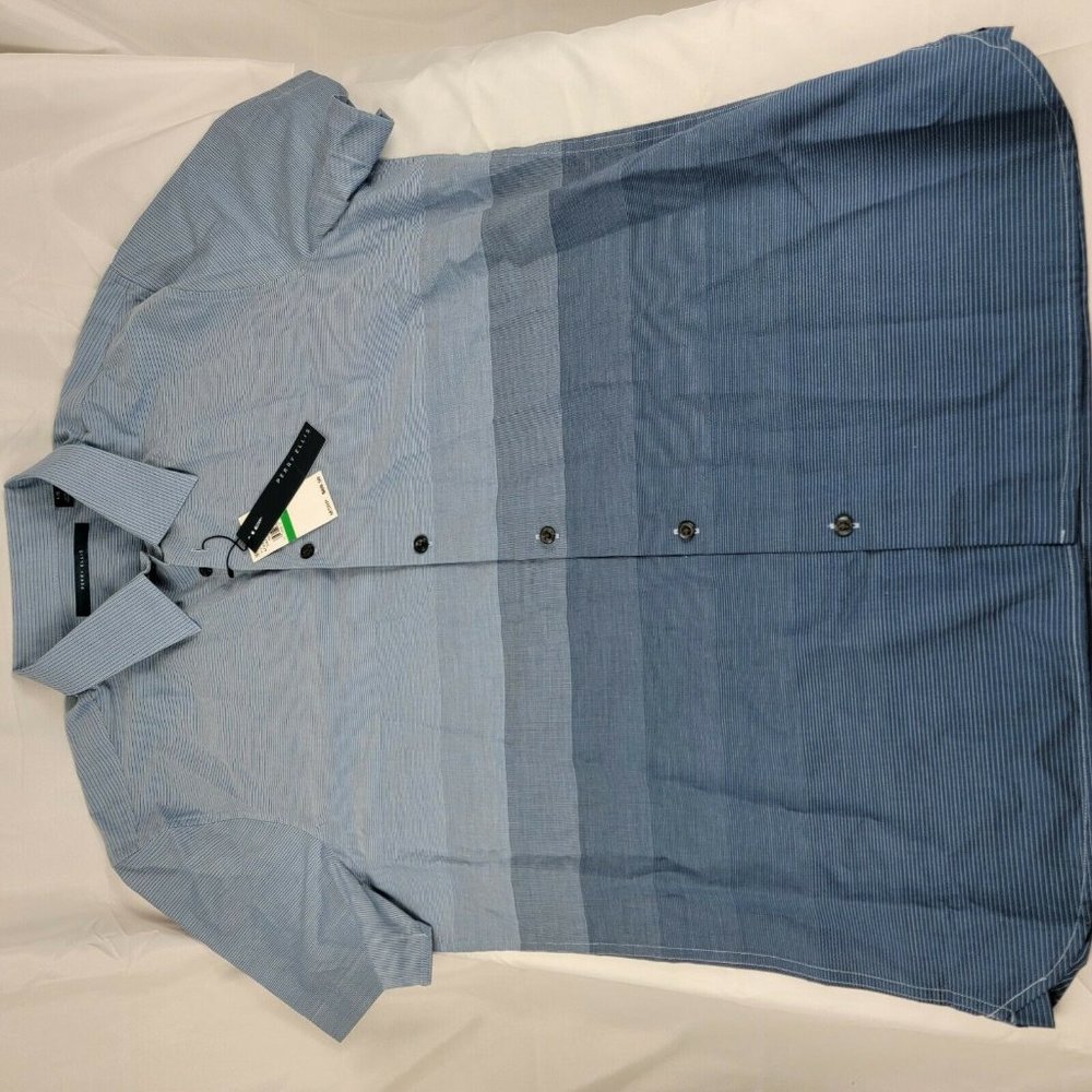 Perry Ellis Men's NWT  Button Up Short Sleeve size LG